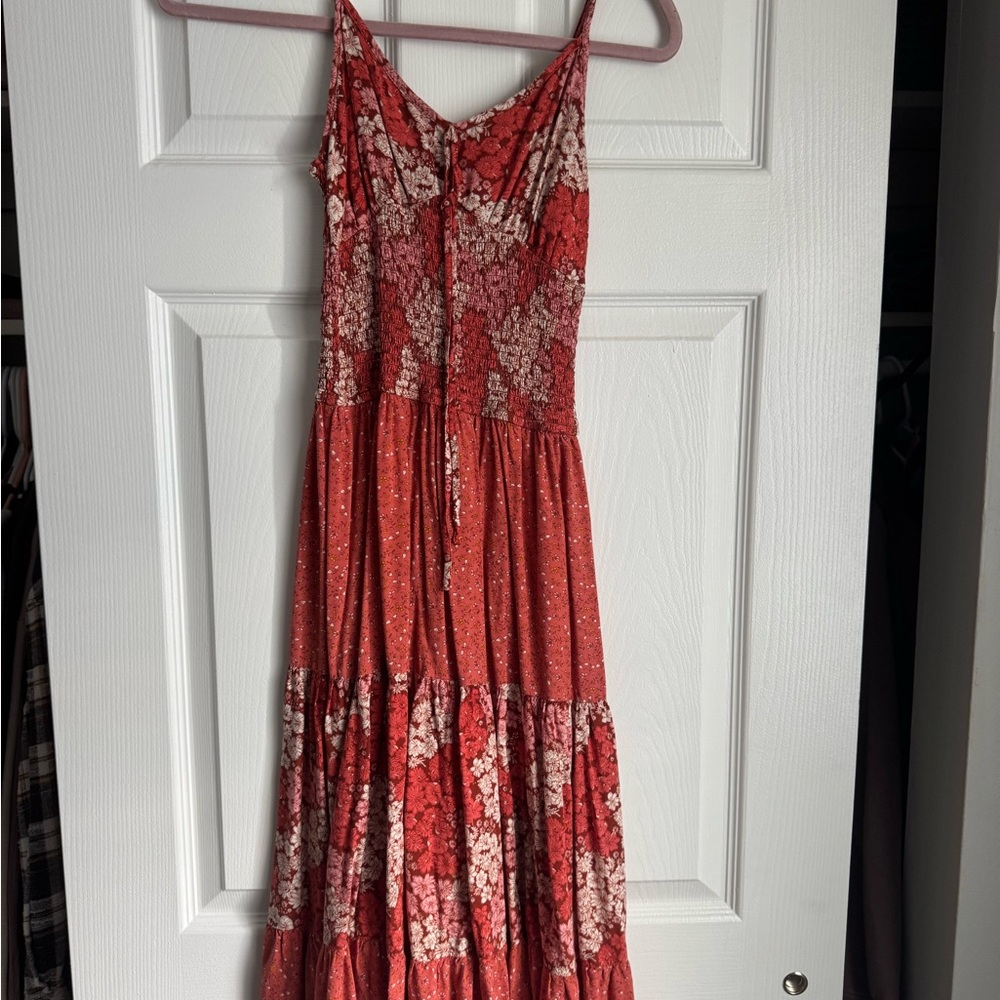 Floral Red Maxi Dress